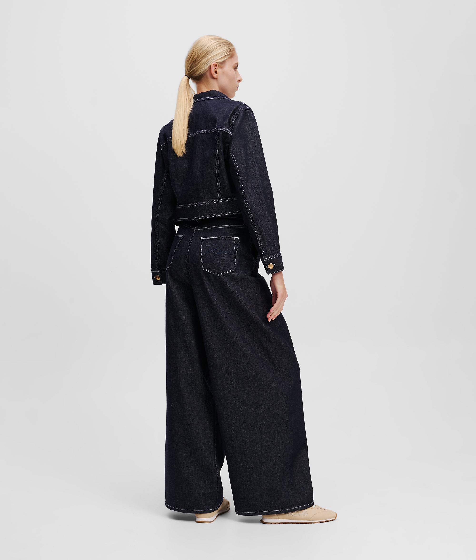 BUTTON-FLY WIDE-LEG JEANS - Image 3