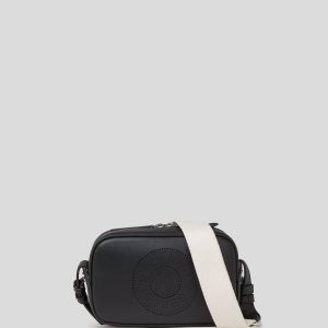 K/CIRCLE PERFORATED CROSSBODY BAG