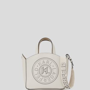 K/CIRCLE PERFORATED SMALL TOTE BAG