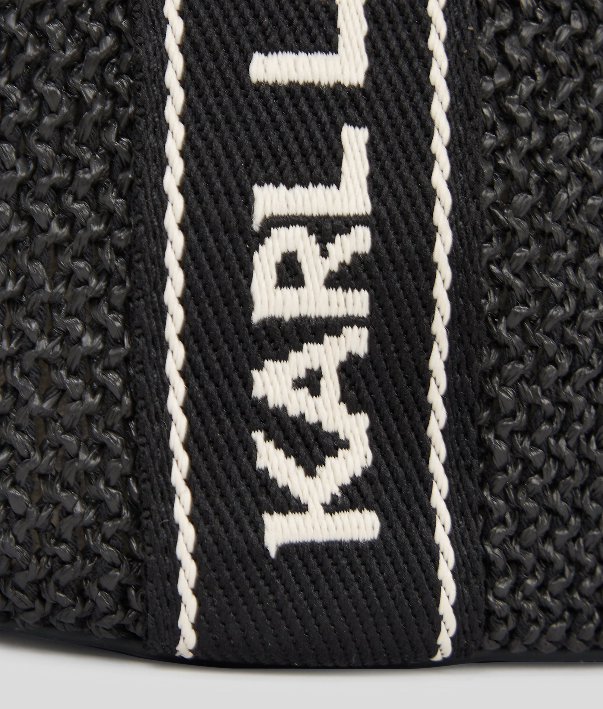 Logo woven beach tote bag - Image 3