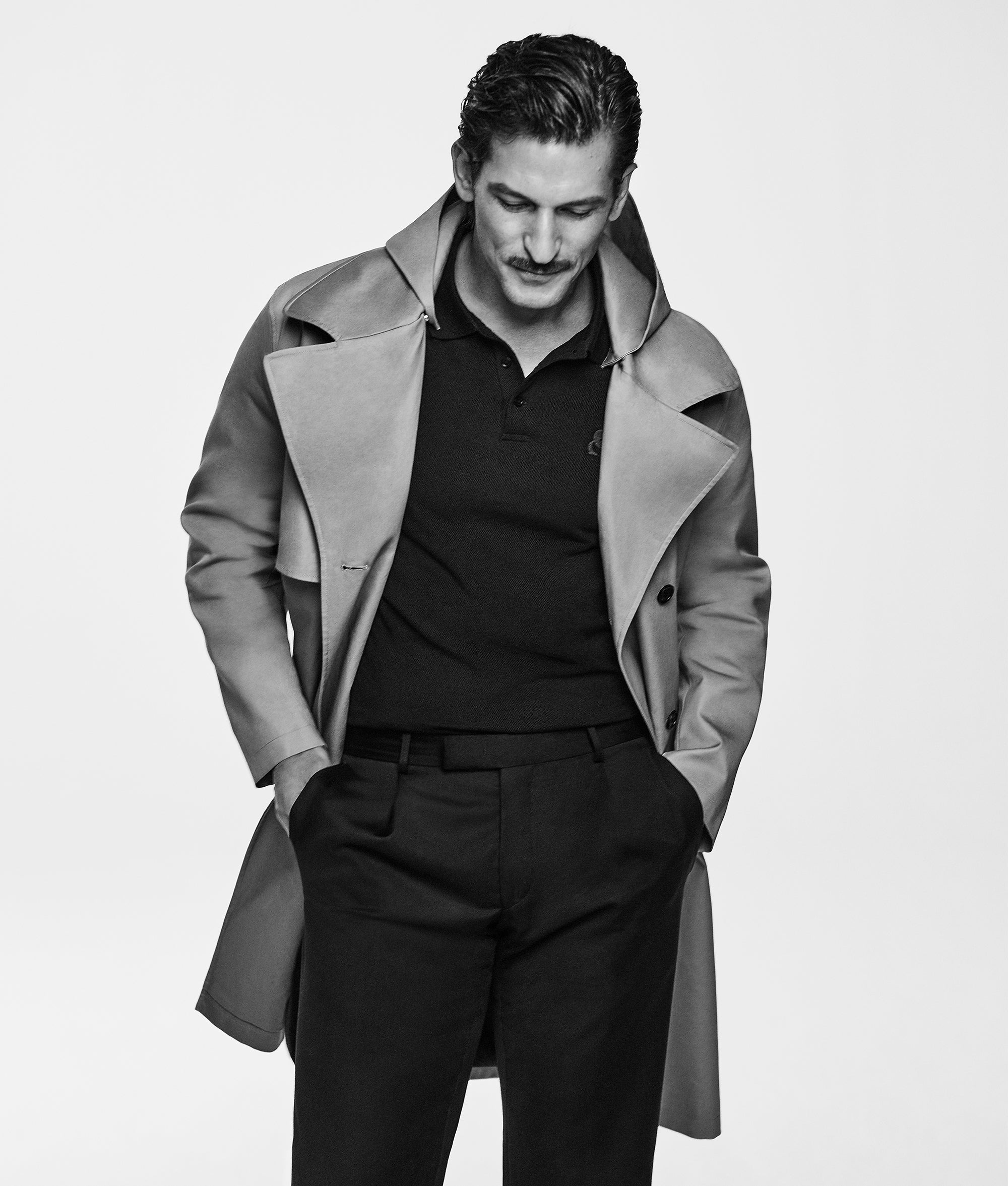 HOODED TRENCH COAT - Image 5