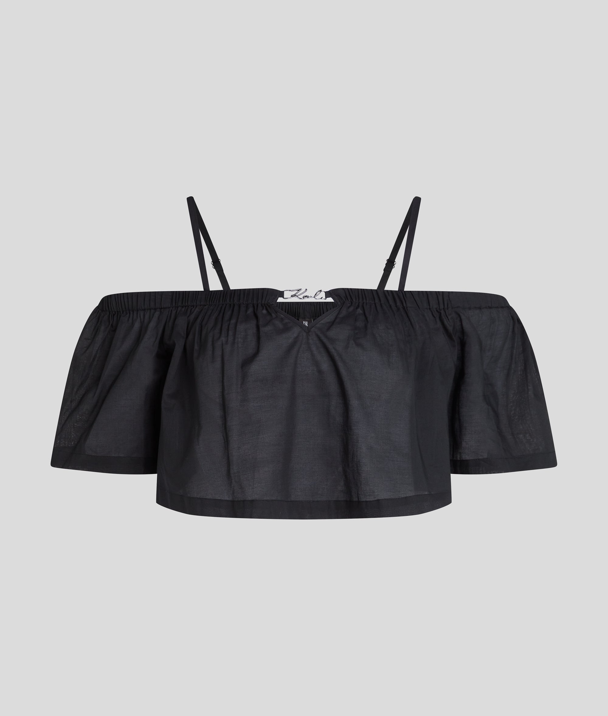 OFF-SHOULDER CROPPED BEACH TOP - Image 2