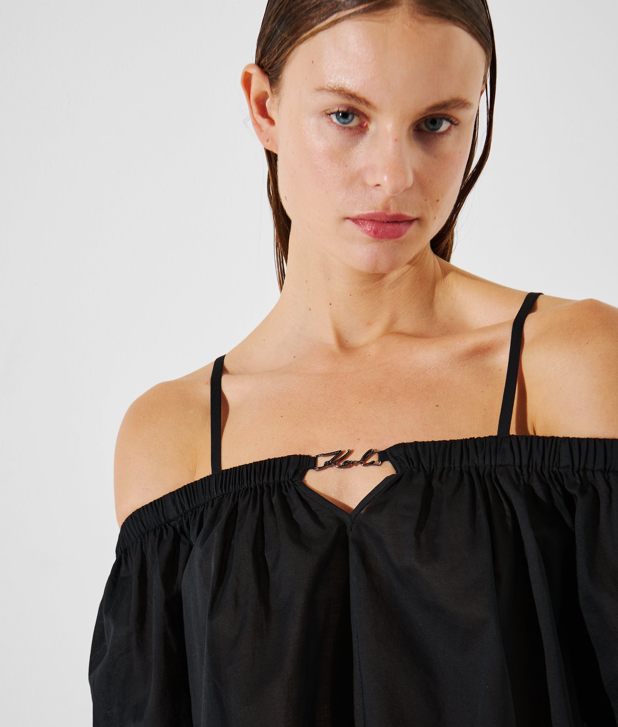 OFF-SHOULDER CROPPED BEACH TOP - Image 4