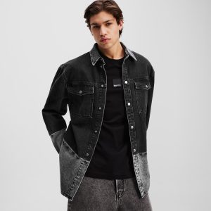 OMBRE DENIM OVERSHIRT