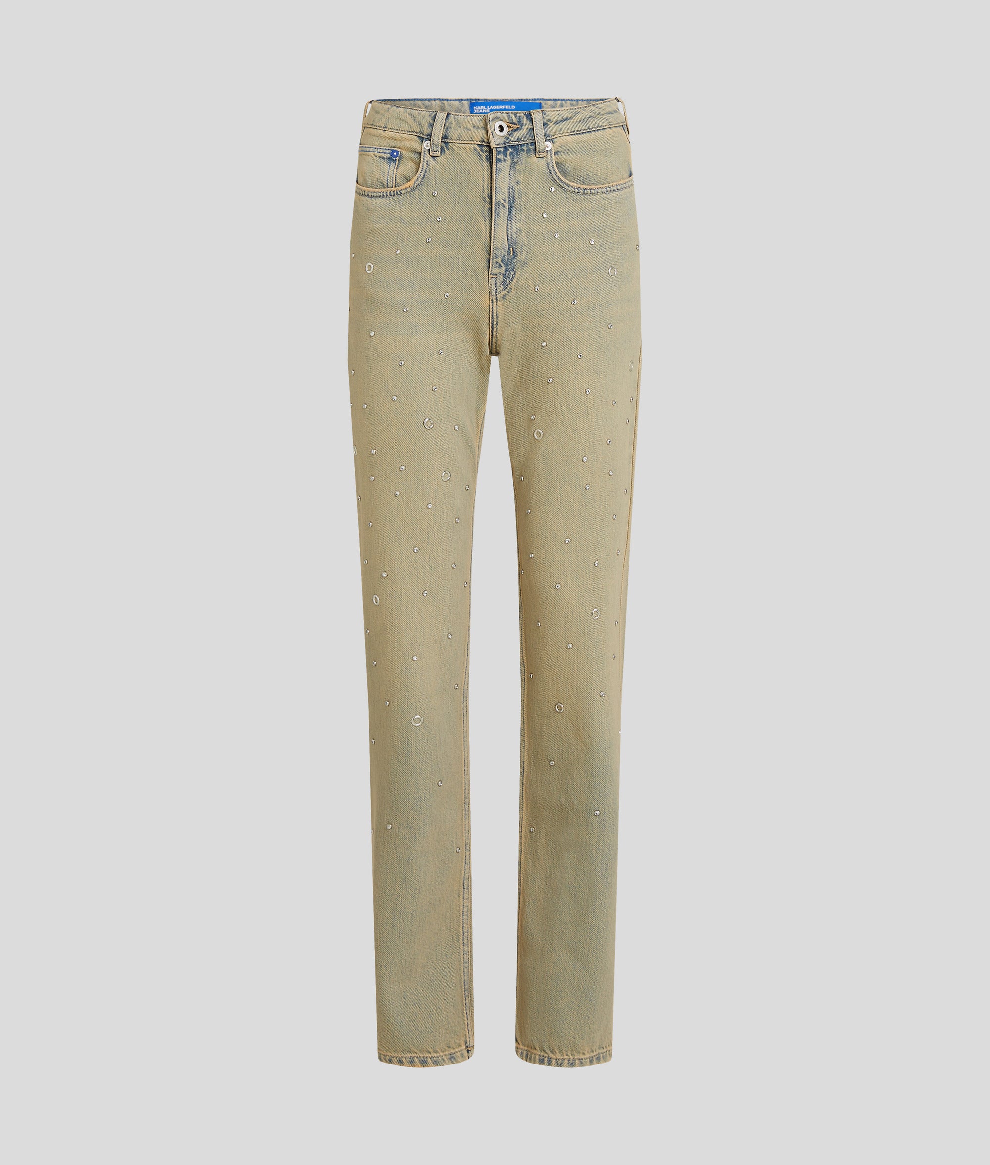 STUDDED HIGH-RISE STRAIGHT JEANS - Image 5