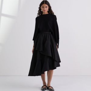 VOLUMINOUS RUFFLE SKIRT