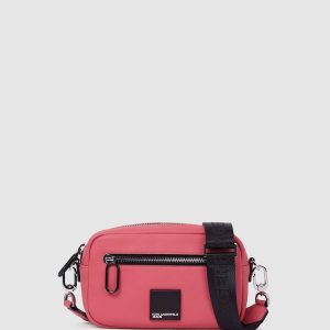 Box logo crossbody camera bag