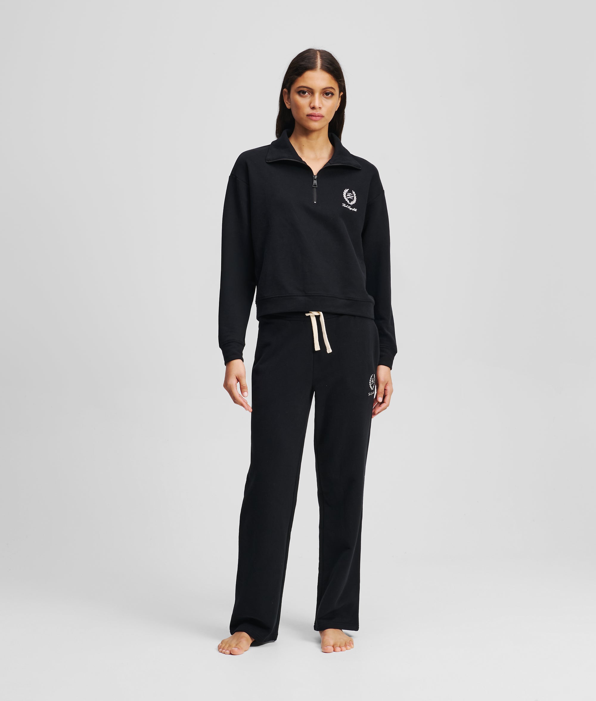 HOTEL KARL LOUNGEWEAR HALF-ZIP SWEATSHIRT - Image 4