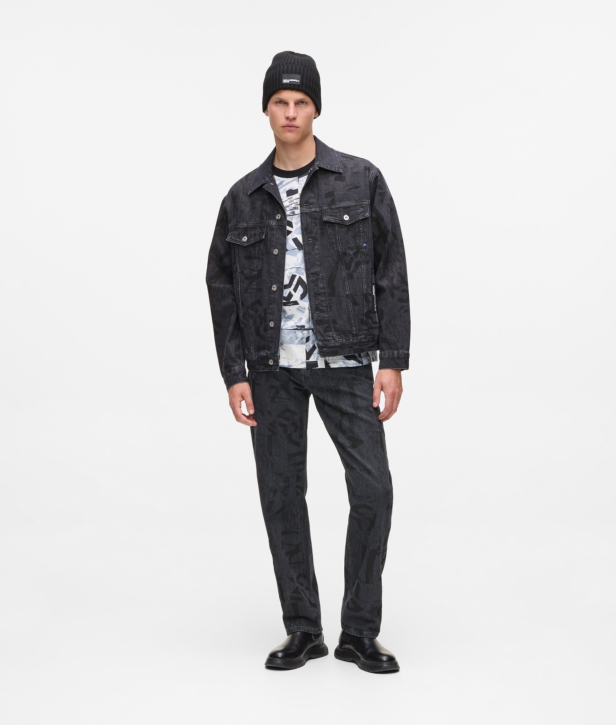 Straight all-over Monogram jeans - Image 4