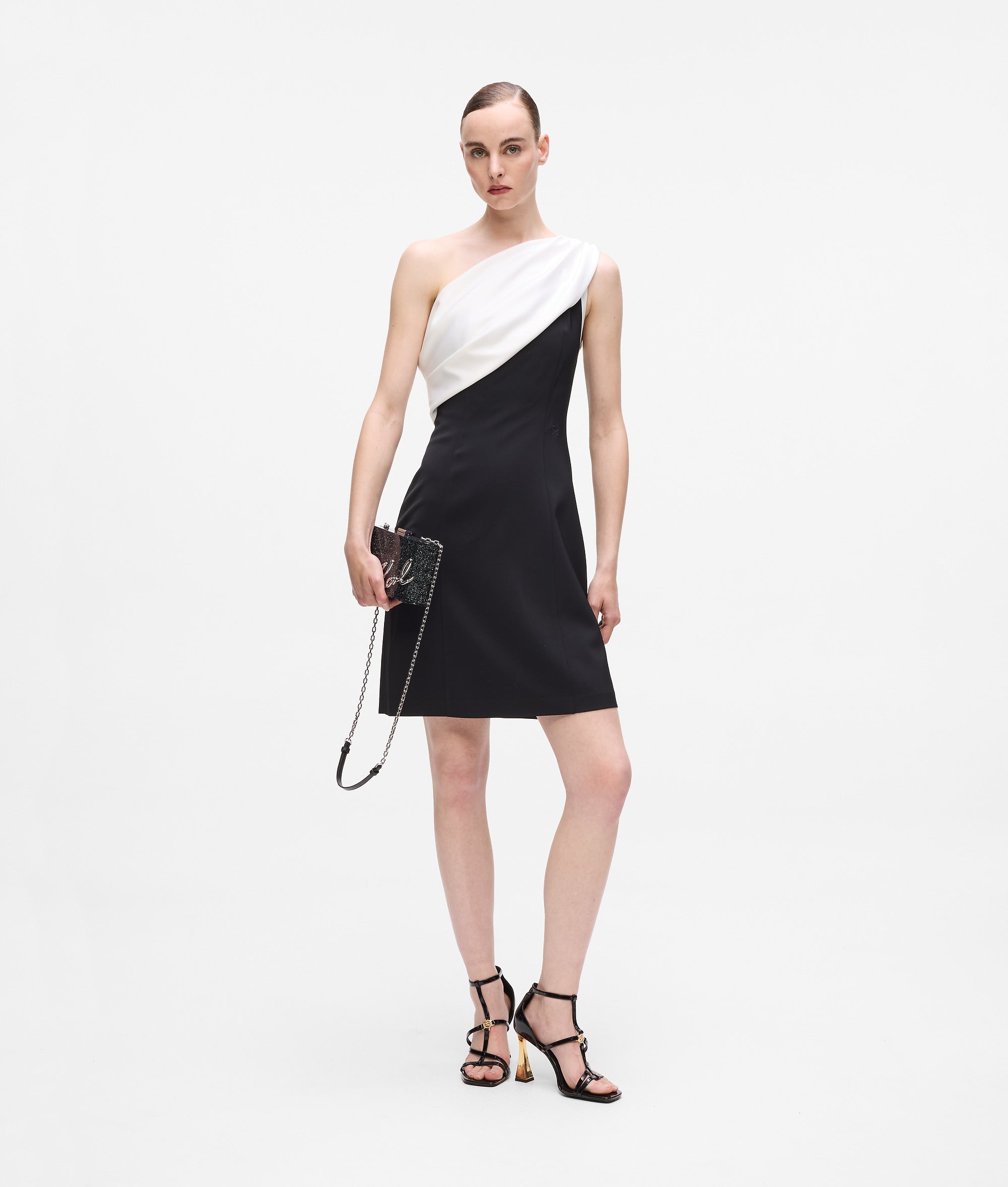 Draped one-shoulder dress - Image 4