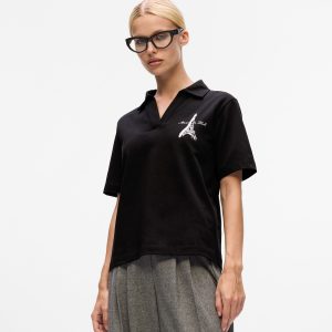 Paris sketch polo shirt