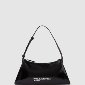 Logo geo shiny shoulder bag
