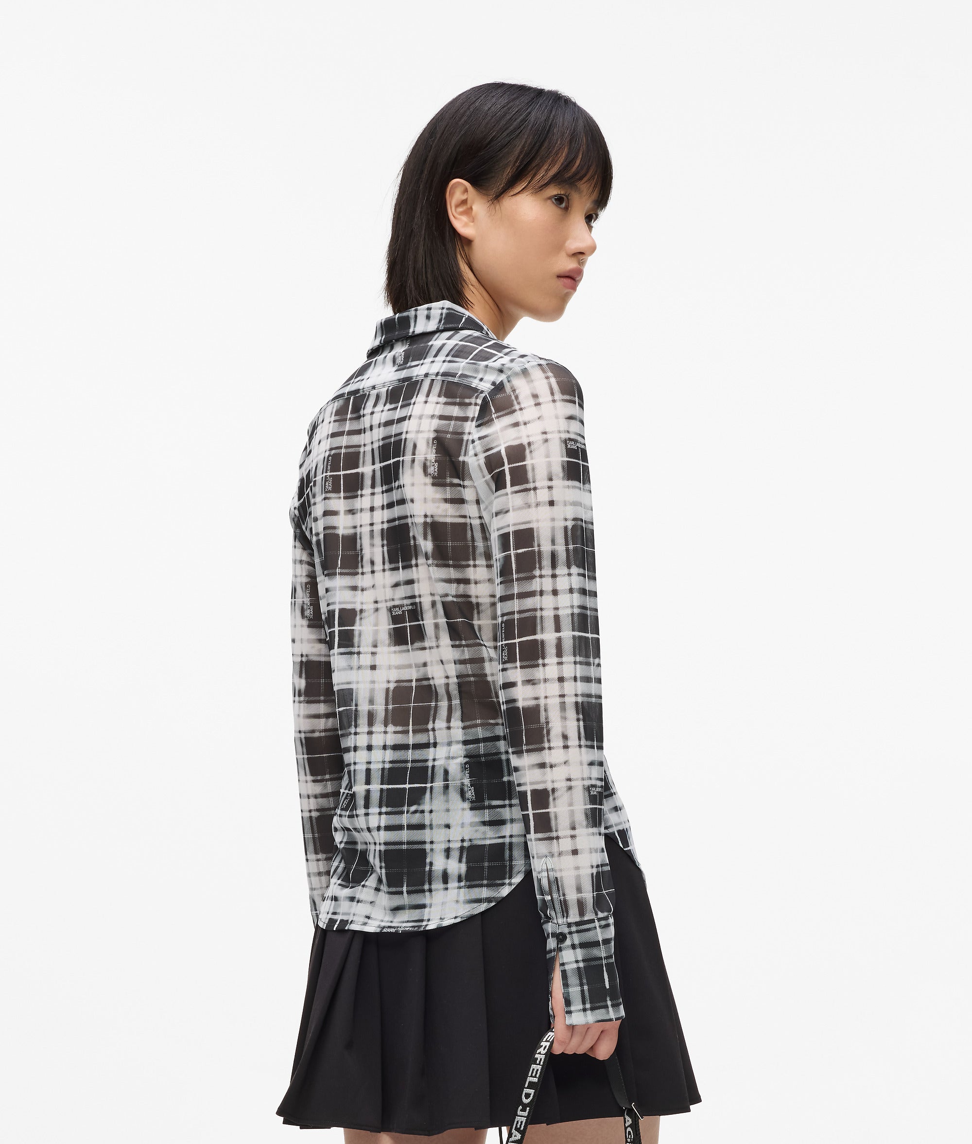 Checked mesh shirt - Image 3
