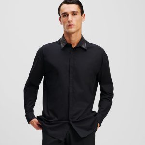 STUDDED COLLAR SHIRT