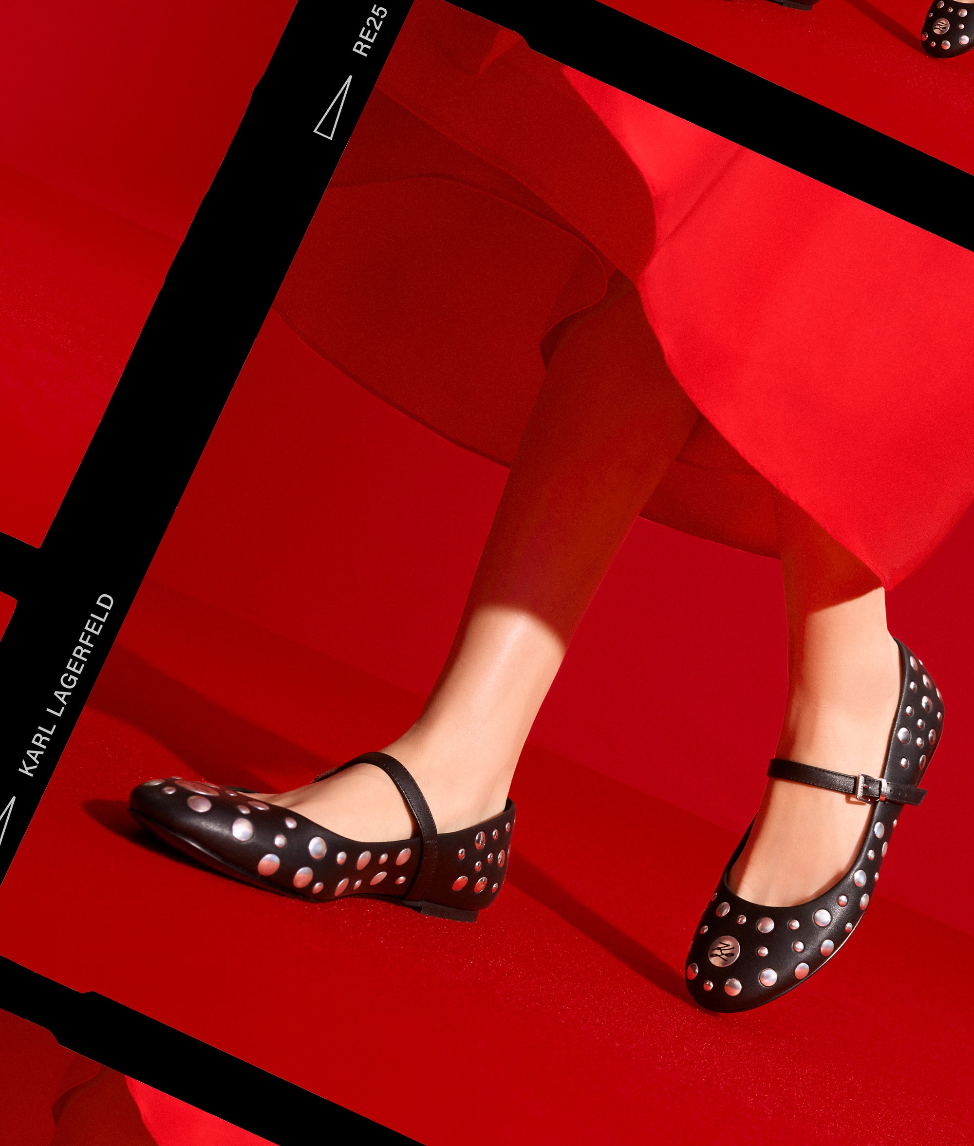 KARO MIRROR STUDS BALLET FLATS - Image 5