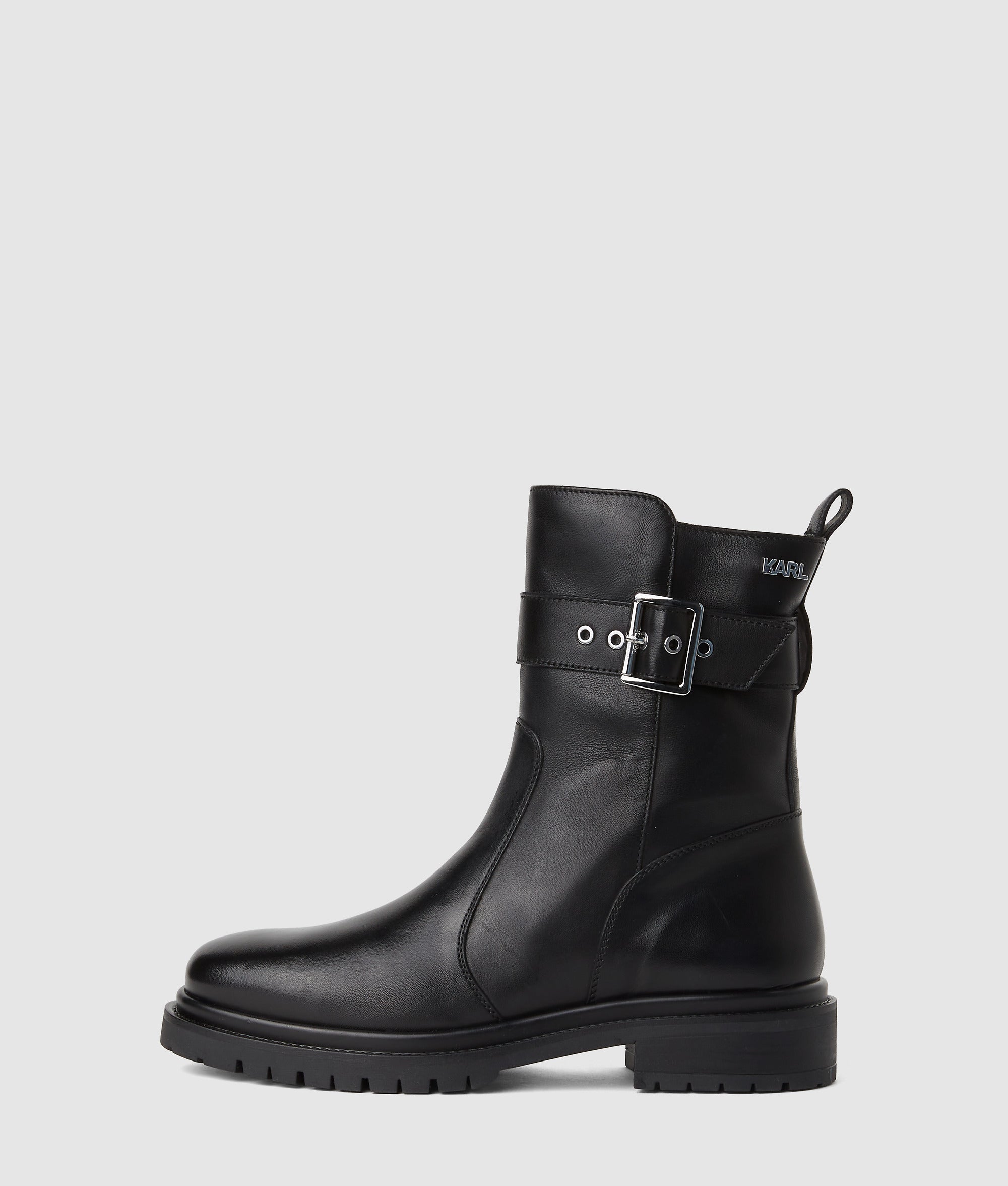 Binky mid-calf buckle boots